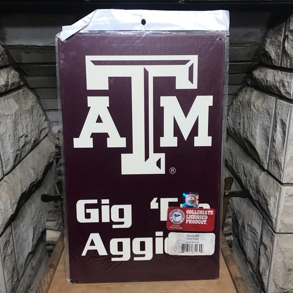 New Texas A&M Aggies Metal Sign 10”x15.75” Collegiate Licensed Product Packaged - Picture 2 of 3